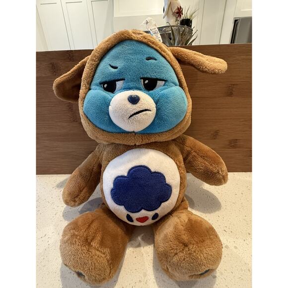 Care Bears 2021 Grumpy Bear Plush with Rear Tag and Logo Dog Suit Rain Cloud - Picture 9 of 15